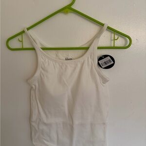 Klassy Network White and Black Tank Top